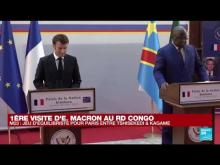 Conférence de presse conjointe d'Emmanuel Macron et Félix Tshisekedi 
